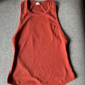 Intimately by Free People Sleeveless Rust Bodysuit, Medium